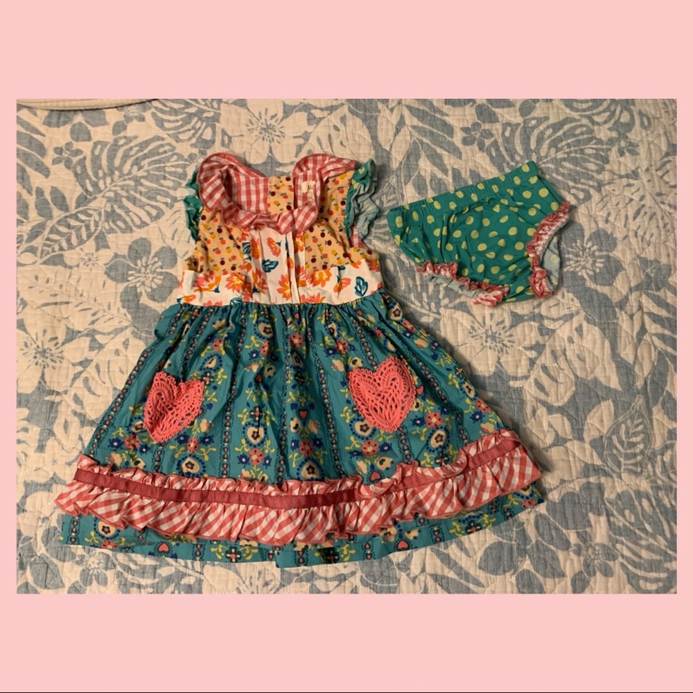 Matilda Jane Dress and Bloomers • NWOT • never worn, just washed